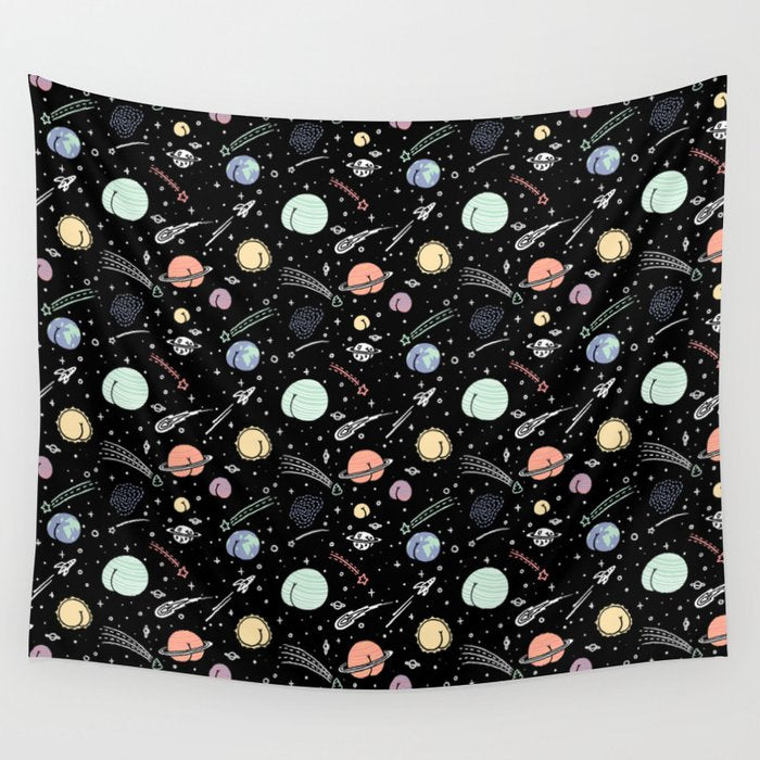Asstronomy Pattern Wall Tapestry Gallery Image 4