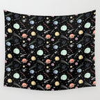 Asstronomy Pattern Wall Tapestry Gallery Image 4