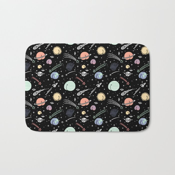 Asstronomy Pattern Bath Mat Gallery Image 1