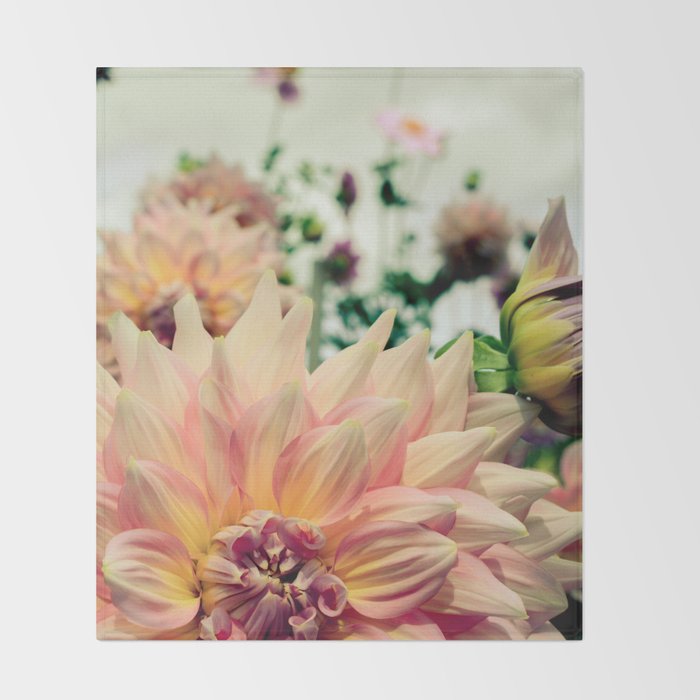 Joyful Noise - Modern Botanical Photograph Throw Blanket Gallery Image 2