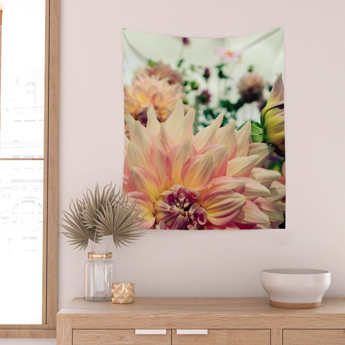 Joyful Noise - Modern Botanical Photograph Wall Tapestry Gallery Image 2
