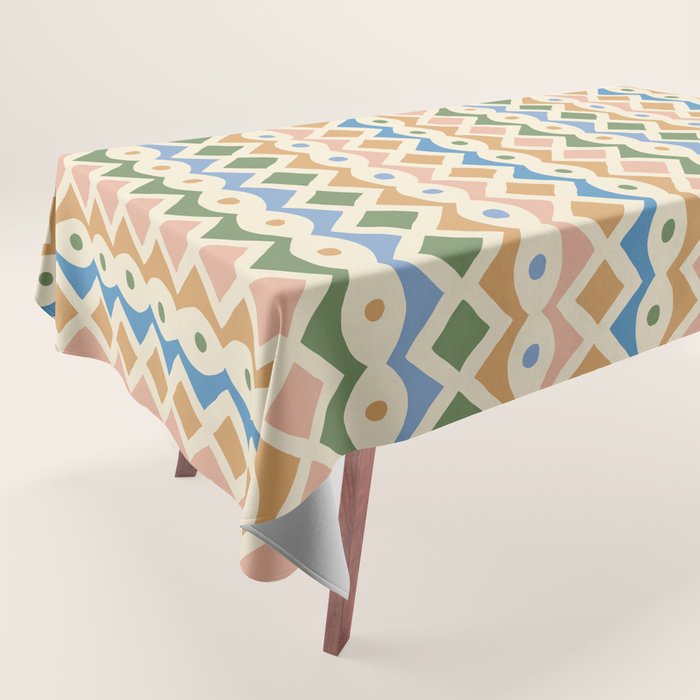 Simple Hand-cut Pattern #3 Tablecloth Gallery Image 1
