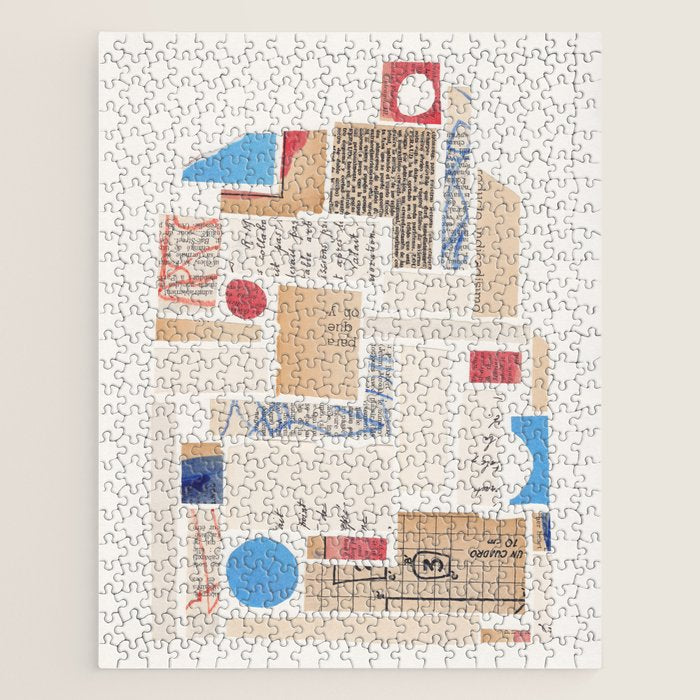 Abstract Mixed Media Collage #1 Jigsaw Puzzle Gallery Image 1