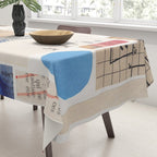 Abstract Mixed Media Collage #1 Tablecloth Gallery Image 3