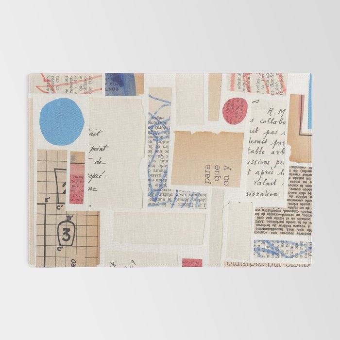 Abstract Mixed Media Collage #1 Rug Gallery Image 2