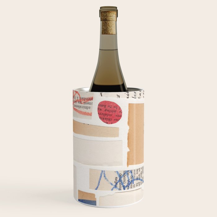 Abstract Mixed Media Collage #1 Wine Chiller Gallery Image 2