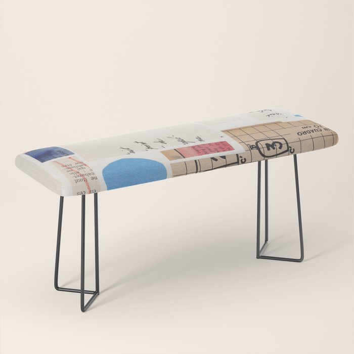 Abstract Mixed Media Collage #1 Bench Gallery Image 1