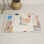 Abstract Mixed Media Collage #1 Rug Gallery Image 1