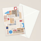 Abstract Mixed Media Collage #1 Stationery Card Gallery Image 2