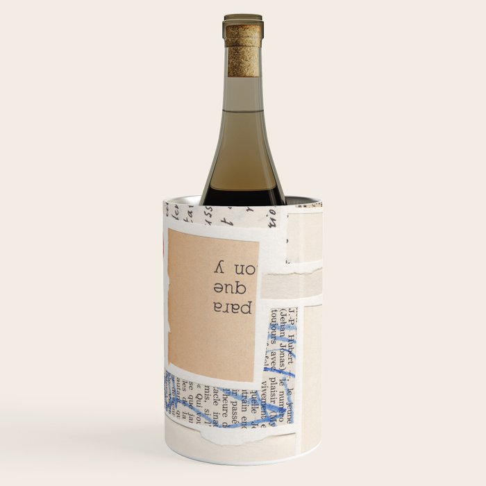 Abstract Mixed Media Collage #1 Wine Chiller Gallery Image 1