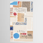 Abstract Mixed Media Collage #1 Tablecloth Gallery Image 2