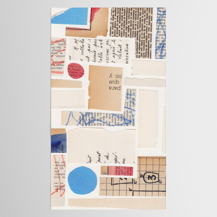 Abstract Mixed Media Collage #1 Tablecloth Gallery Image 2