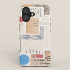 Abstract Mixed Media Collage #1 iPhone Case Gallery Image 1