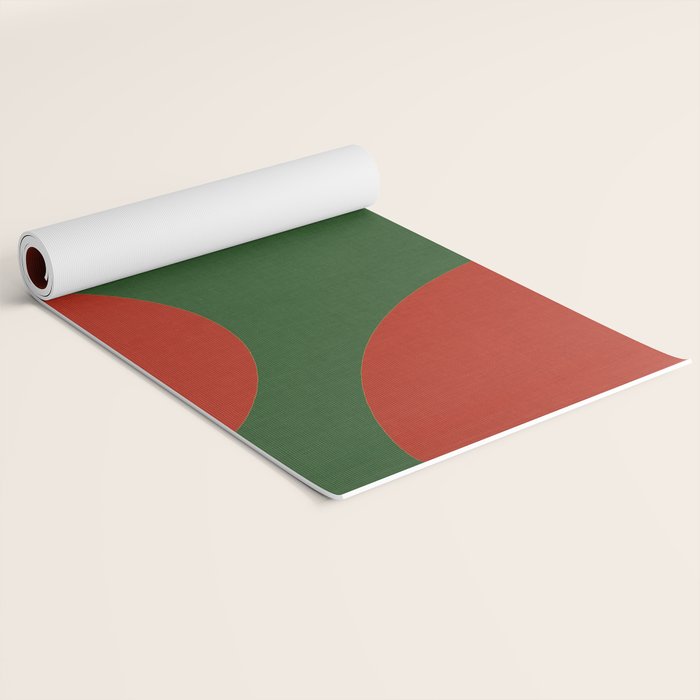 abstract retro vivid fall 2 Yoga Mat Gallery Image 2