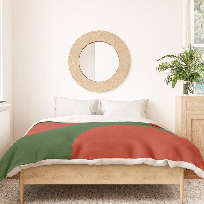 abstract retro vivid fall 2 Duvet Cover Gallery Image 3
