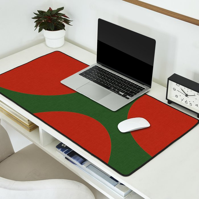 abstract retro vivid fall 2 Desk Mat Gallery Image 2