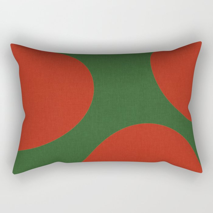 abstract retro vivid fall 2 Rectangular Pillow Gallery Image 2
