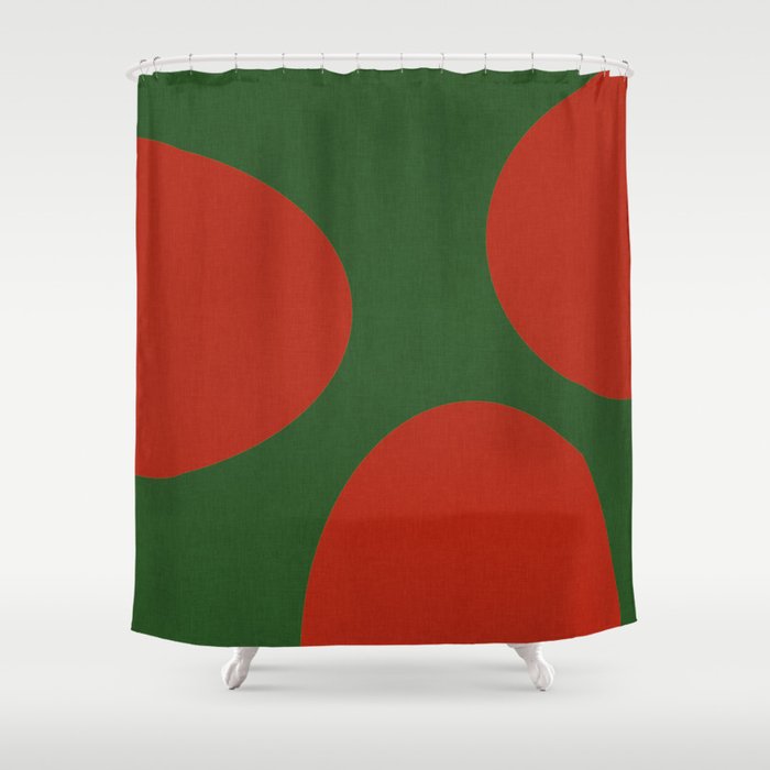 abstract retro vivid fall 2 Shower Curtain Gallery Image 1