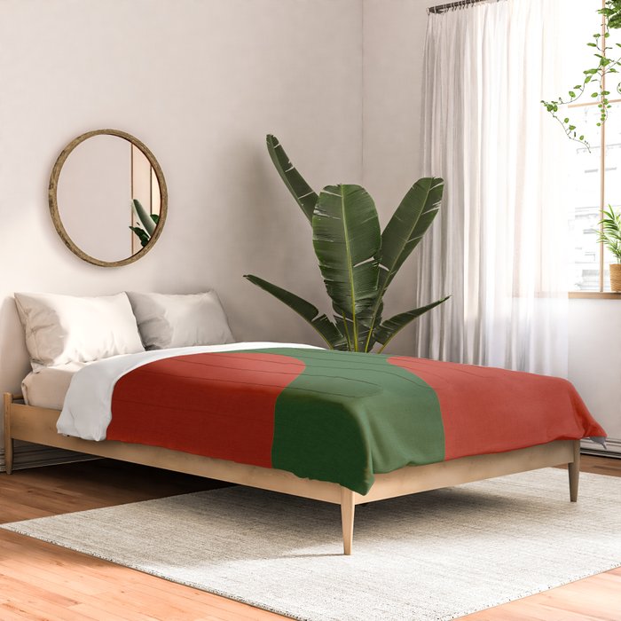 abstract retro vivid fall 2 Comforter Gallery Image 2