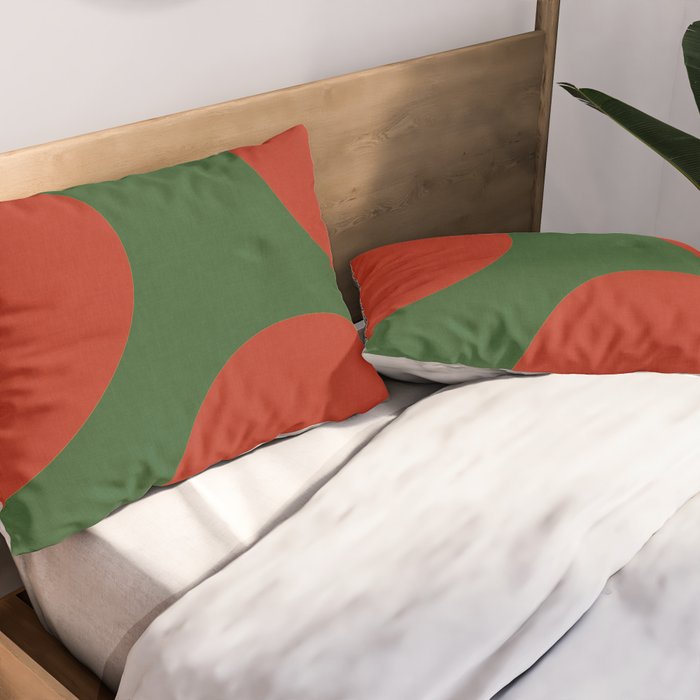 abstract retro vivid fall 2 Pillow Sham Gallery Image 2