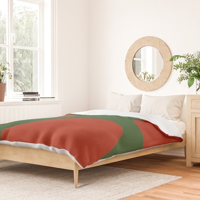 abstract retro vivid fall 2 Duvet Cover Gallery Image 2
