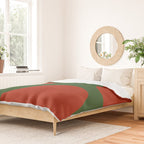 abstract retro vivid fall 2 Duvet Cover Gallery Image 2