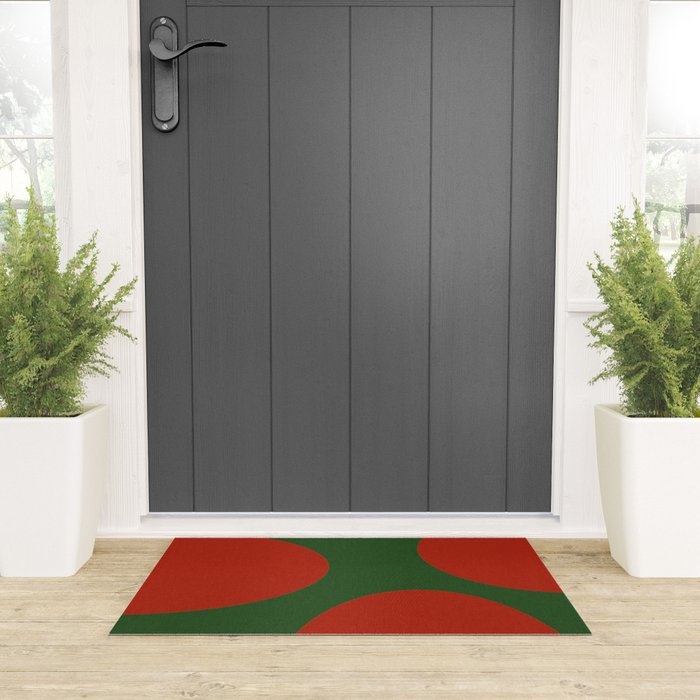 abstract retro vivid fall 2 Welcome Mat Gallery Image 3