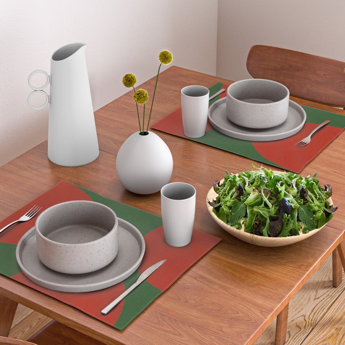 abstract retro vivid fall 2 Placemat Gallery Image 2