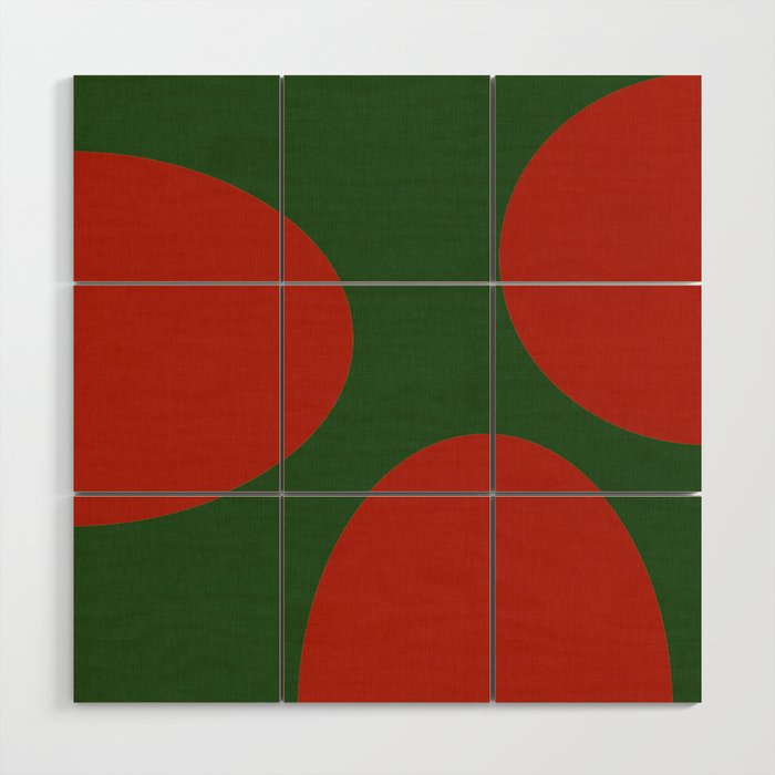 abstract retro vivid fall 2 Wood Wall Art Gallery Image 1