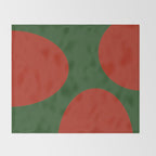 abstract retro vivid fall 2 Throw Blanket Gallery Image 2