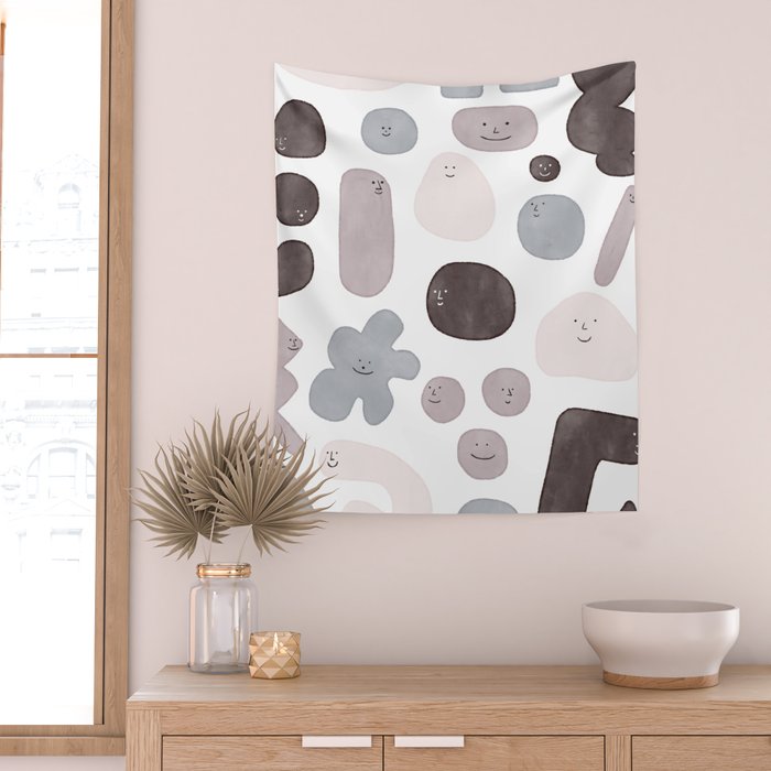 Happy Shapes Wall Tapestry Gallery Image 2