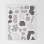 Happy Shapes Throw Blanket Gallery Image 2