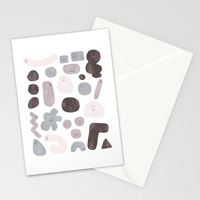 Happy Shapes Stationery Card Gallery Image 2