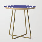 Midnight Blue and White Greek Key Border Side Table Gallery Image 1