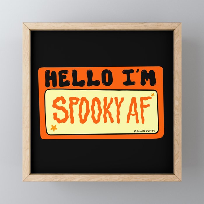 Spooky AF Mini Art Print Gallery Image 1
