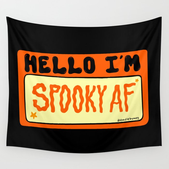 Spooky AF Wall Tapestry Gallery Image 1