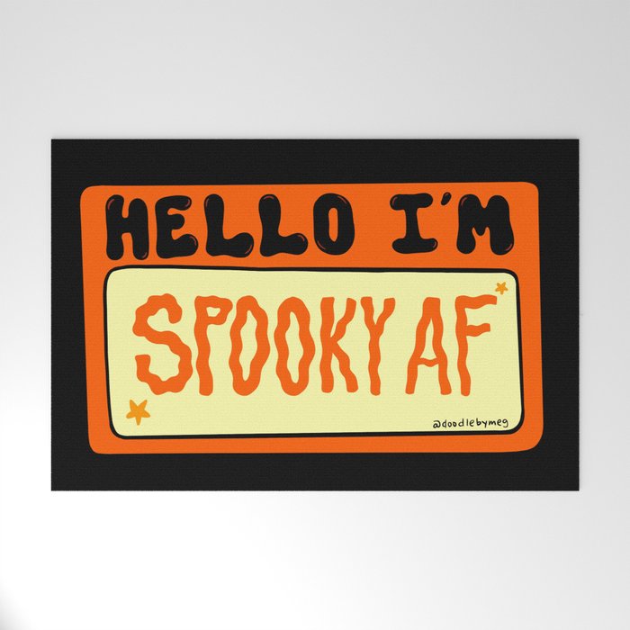 Spooky AF Welcome Mat Gallery Image 1