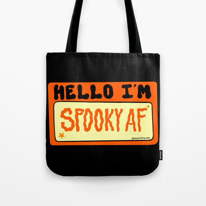 Spooky AF Tote Bag Gallery Image 1