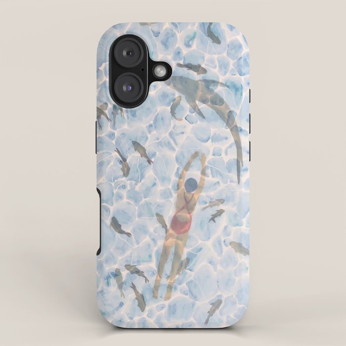 Swimming iPhone Case Gallery Image 1