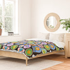 Retro cartoon label sticker pattern Duvet Cover Gallery Image 2