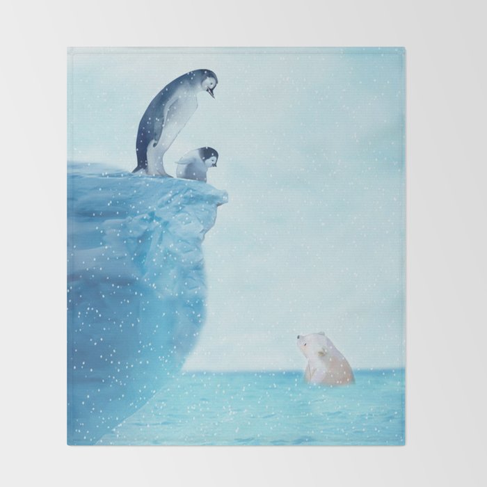 Penguins Throw Blanket Gallery Image 2