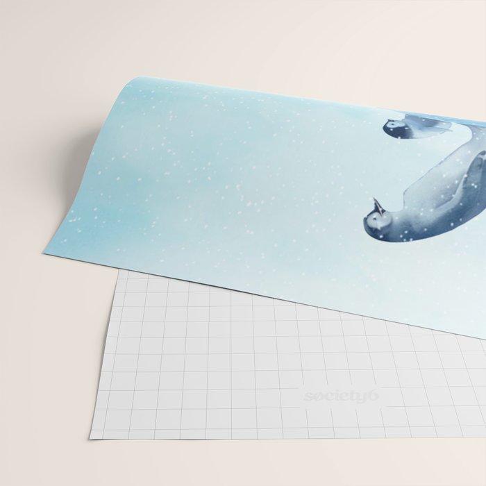 Penguins Wrapping Paper Gallery Image 2