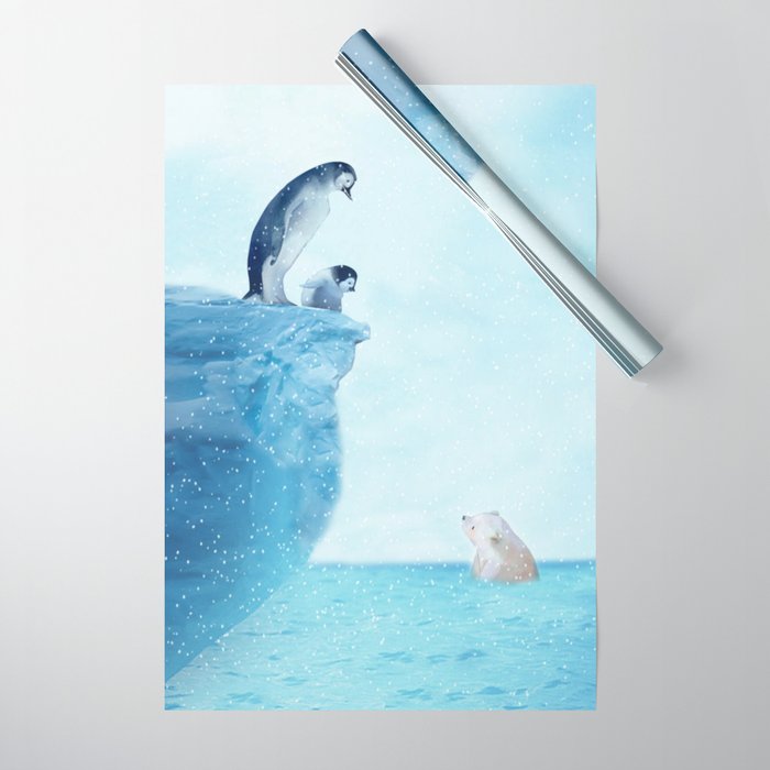 Penguins Wrapping Paper Gallery Image 1