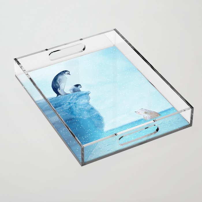 Penguins Acrylic Tray Gallery Image 1