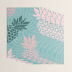Summer, Pineapple Art, Pink, Turquoise, Teal Wrapping Paper Gallery Image 3