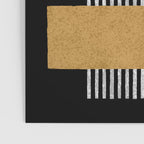 Stripes and Squares on Black Composition - Abstract Poster Gallery Image 3