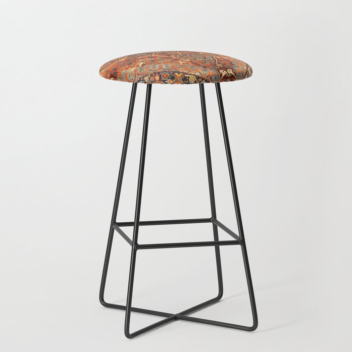 N198 - Vintage Heritage Traditional Golden Berber Moroccan Style Stool Gallery Image 1