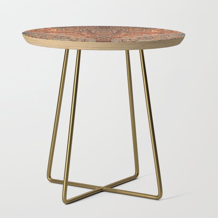 N198 - Vintage Heritage Traditional Golden Berber Moroccan Style Side Table Gallery Image 1