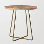 N198 - Vintage Heritage Traditional Golden Berber Moroccan Style Side Table Gallery Image 1
