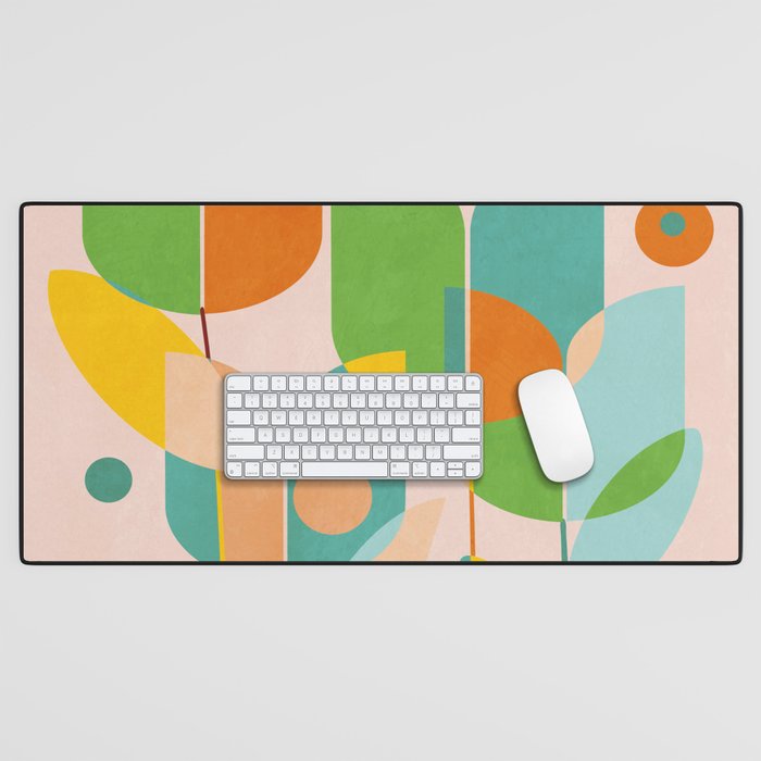 floral shapes IV Desk Mat Gallery Image 1